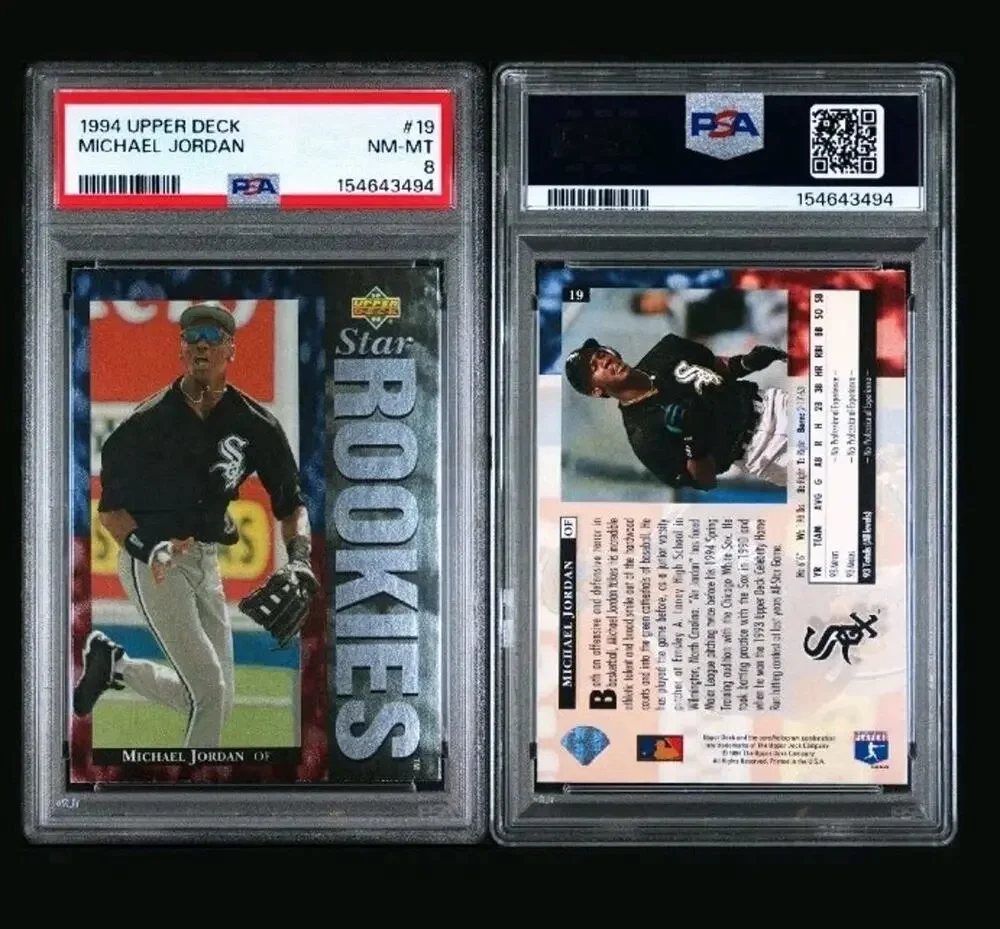 Michael Jordan Rookie PSA 8 NM 1994 Upper Deck Chicago White Sox #19 Baseball